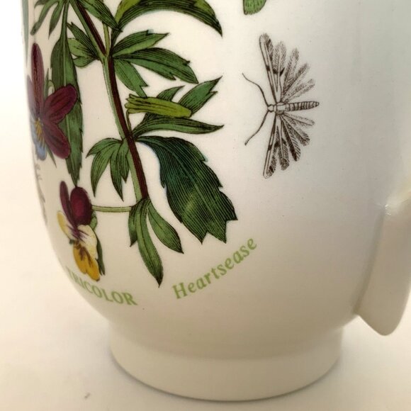 Portmeirion Coffee Tea Cup Mug The Botanic Garden Viola Tricolor Butterfly 1818 - Picture 5 of 13